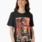 Mikasa Vintage Grunge Orange Unisex T-Shirt