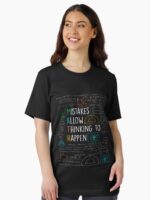 Mistakes Allow Thinking to Happen - Math Teacher Quotes Funny maths Unisex T-Shirt