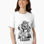 Motoko Ghost action anime in the shell art black and white Unisex T-Shirt