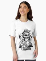 Motoko Ghost action anime in the shell art black and white Unisex T-Shirt
