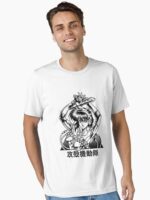 Motoko Ghost action anime in the shell art black and white Unisex T-Shirt