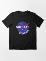 NASA Not Flat We Checked Unisex T-Shirt - Image 3