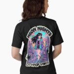 Neon Nights: Citypop Vibes - 90s Retro Anime Girl Aesthetic Unisex T-Shirt