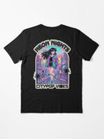 Neon Nights: Citypop Vibes - 90s Retro Anime Girl Aesthetic Unisex T-Shirt