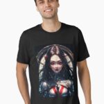 New Anime knight warrior girl in temple art Unisex T-Shirt