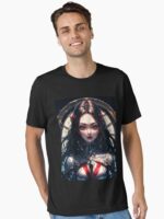 New Anime knight warrior girl in temple art Unisex T-Shirt