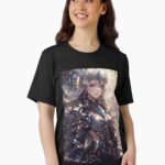 New Anime knight warrior girl in temple art Unisex T-Shirt
