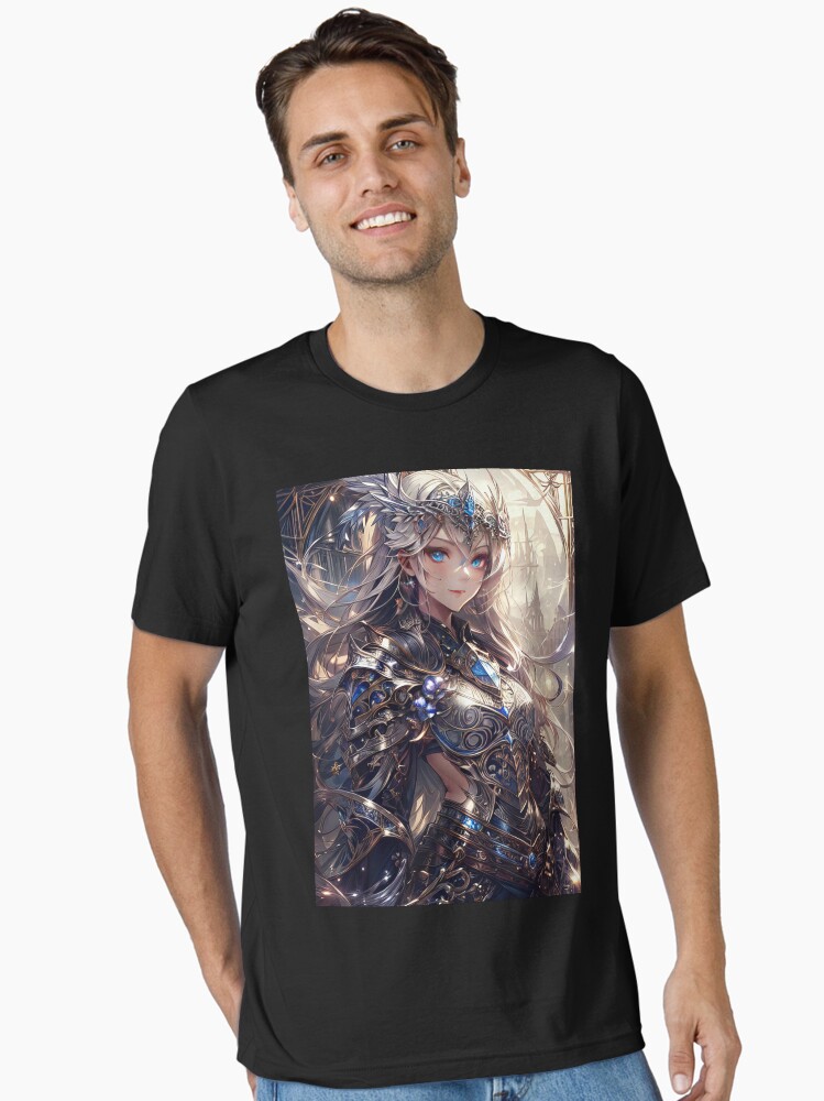 New Anime knight warrior girl in temple art Unisex T-Shirt