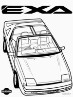 Nissan Exa Action Shot Unisex T-Shirt