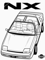 Nissan Pulsar NX Action Shot (LHD) Unisex T-Shirt