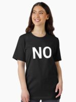 NO Funny Word Unisex T-Shirt - Image 2