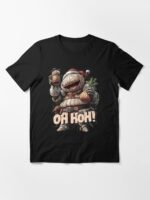 Onion Knight Santa Jolly Traveler Christmas Gaming Print Design Unisex T-Shirt - Image 3