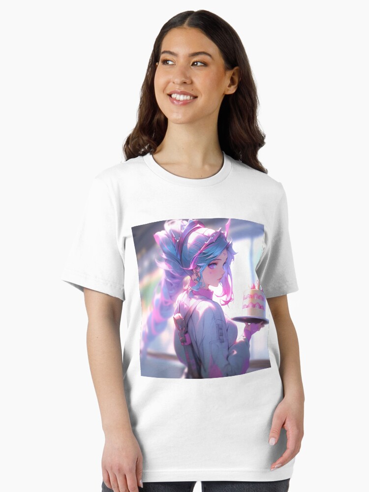 Pastell Anime Girl mit Kuchen – Cute Dessert Anime Design Unisex T-Shirt Pastell Anime Girl mit Kuchen – Cute Dessert Anime Design Unisex T-Shirt