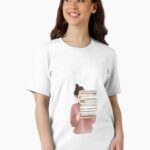Pink Bookworm Unisex T-Shirt