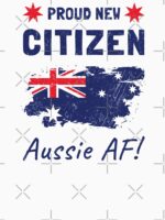 Proud New Australian Citizen. Citizenship Ceremony. Unisex T-Shirt - Image 7