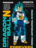 Proud Saiyan Prince Anime Warrior – Blue Energy Manga Style Fighter Design Unisex T-Shirt