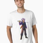 Purple-Haired Sword Warrior – Epic Anime Style Art Unisex T-Shirt