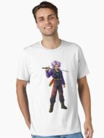 Purple-Haired Sword Warrior – Epic Anime Style Art Unisex T-Shirt