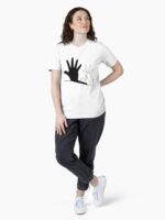 Rabbit Hand Shadow Unisex T-Shirt - Image 4