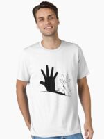 Rabbit Hand Shadow Unisex T-Shirt