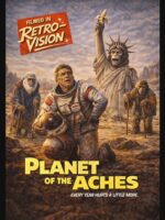 Filmed in RetroVision: Planet of the Aches – Retro Sci-Fi Birthday Parody Essential T-Shirt