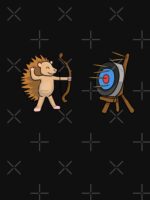 Hedgehog Archery Archer Bowman Bowhunter Bow And Arrow Hobbyist Target Shooting Essential T-Shirt