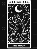 Mothman x Moon - White Lines Essential T-Shirt