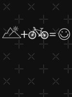 Mountain Biking Happy Face Symbols Essential T-Shirt