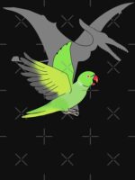 Pterodactyl Green Indian Ringneck Essential T-Shirt