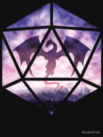 Purple Sky Dragon D20 Essential T-Shirt