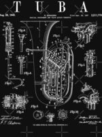 Tuba Vintage Patent Tubaist Tubist Drawing Print Essential T-Shirt