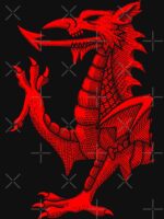 Welsh Dragon - Red Hatching Essential T-Shirt