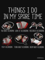 Accordion Player Gift Men Folk Music Lover Accordion Essential T-Shirt