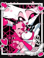 Angel Dust and Fat Nugget Selfie - Hazbin Hotel Essential T-Shirt