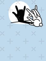 Funny rabbit shadow hand ROCK music HARD ROCK fan Essential T-Shirt