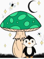 Magic Mushroom Penguin Essential T-Shirt