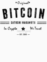 Bitcoin Original Satoshi BTC Crypto Logo Essential T-Shirt