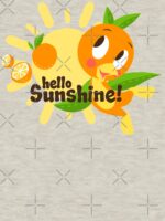 Hello Sunshine! - Orange Bird (green background) Essential T-Shirt