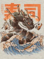 Great Sushi Dragon Essential T-Shirt