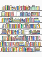 Rainbow Bookcase Unisex T-Shirt