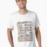 Rainbow Bookcase Unisex T-Shirt