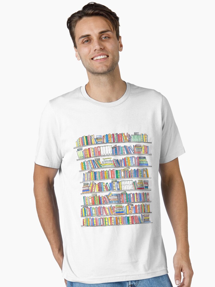 Rainbow Bookcase Unisex T-Shirt