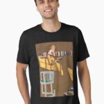 Reading by the bookshelf (Fadeaway girl) Unisex T-Shirt