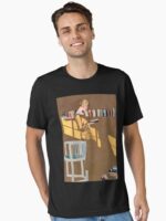 Reading by the bookshelf (Fadeaway girl) Unisex T-Shirt