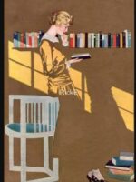 Reading by the bookshelf (Fadeaway girl) Unisex T-Shirt