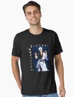 Rebel Samurai Warrior – Silver-Haired Anime Unisex T-Shirt