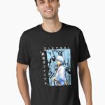 Rebel Samurai Warrior – Silver-Haired Anime Unisex T-Shirt
