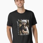 Rebel Samurai Warrior – Silver-Haired Anime Unisex T-Shirt