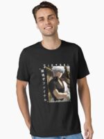 Rebel Samurai Warrior – Silver-Haired Anime Unisex T-Shirt