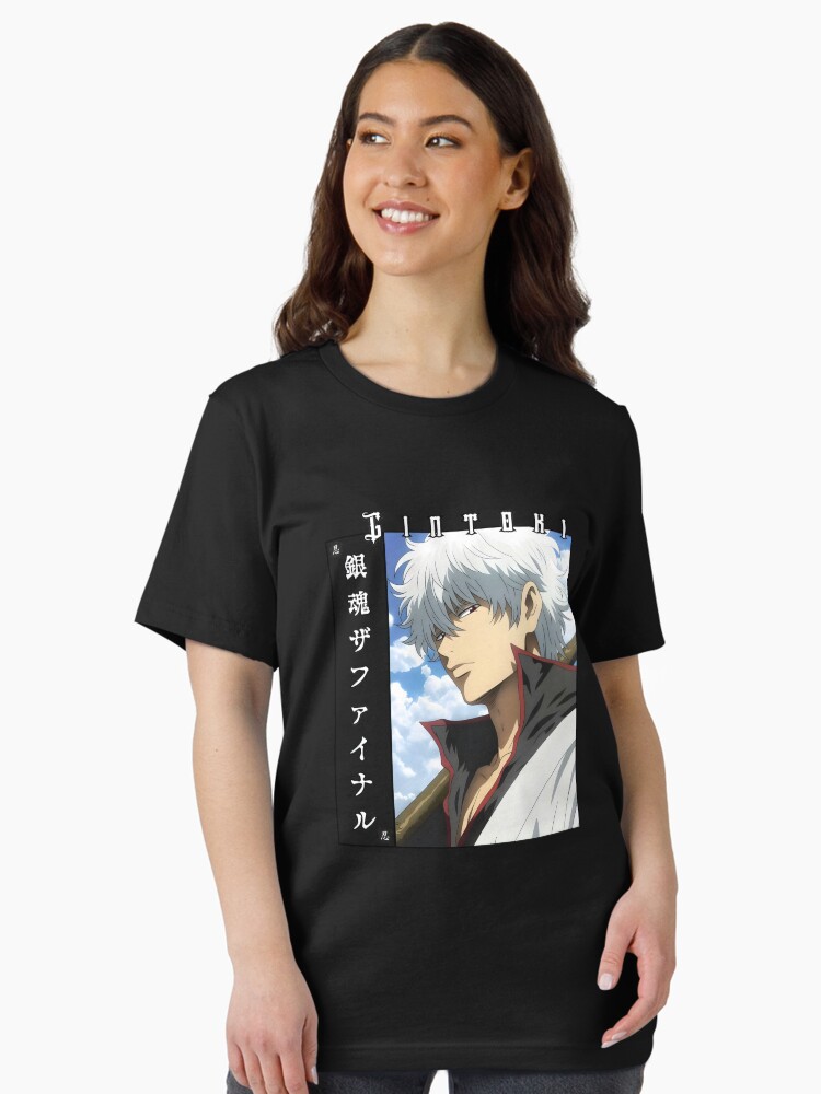 Rebel Samurai Warrior – Silver-Haired Anime Unisex T-Shirt